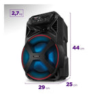 Caixa De Som Amplificada Bluetooth 250w Cm250 Cor Preto Mondial