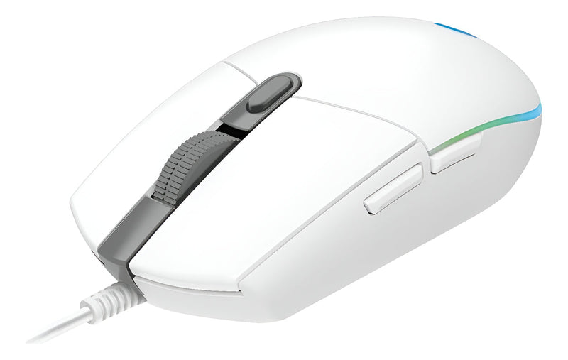 Mouse Gamer Logitech G203 LIGHTSYNC RGB Até 8.000 DPI - Branco