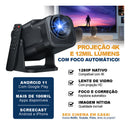Projetor Hy320 Smart Tv Mini Wifi6 390ansi Melhor Projetor De Alta Definicao Smart 4k Android Windows Mac Ios Cor Preto Conectividade Wi-fi E Bluetooth Plug And Play Box Cinema Davely
