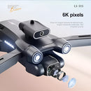 Drone Ls-s1s Max Câmera 4k Motores Sem Escova Com 2 Baterias + Dual Câmera 6k Preto 2.4ghz