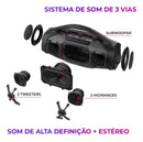 Caixa De Som Boombox Plus Aiwa Bbs-01-b 200w Bt 30h Ip66 Usb Preto