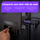 Roku Streaming Stick TVBox Aparelho Transforma TV em Smart Conversor Smart TV Controle Voz Wi-Fi Longo Alcance | Original NF-e | Com Apps e Canais Ao Vivo Grátis Sistema Rápido