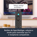 Amazon Fire Stick 4k Wi-fi 6 Com Alexa Por Voz Inteligente C