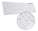 Kit Teclado E Mouse Sem Fio Wireless Bluetooth Slim 2.4 Ghz Mouse Branco Teclado Branco