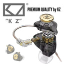 Fone De Ouvido Kz Edx Pro Sem Microfone Dynamic Retorno De Palco Profissional Gamer Hifi Bass Preto