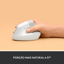 Mouse Sem Fio Logitech Lift Vertical - Branco