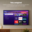 Roku Streaming Stick TVBox Aparelho Transforma TV em Smart Conversor Smart TV Controle Voz Wi-Fi Longo Alcance | Original NF-e | Com Apps e Canais Ao Vivo Grátis Sistema Rápido