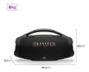 Caixa De Som Boombox Plus Aiwa Bbs-01-b 200w Bt 30h Ip66 Usb Preto