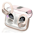 Fones de ouvido Bluetooth sem fio Mertto com gancho de 75 horas e 5,3650 mAh, Bluetooth 5.3, cancelamento de ruído Enc, tela LED, resistência à água IPX7, para negócios, entretenimento e corrida