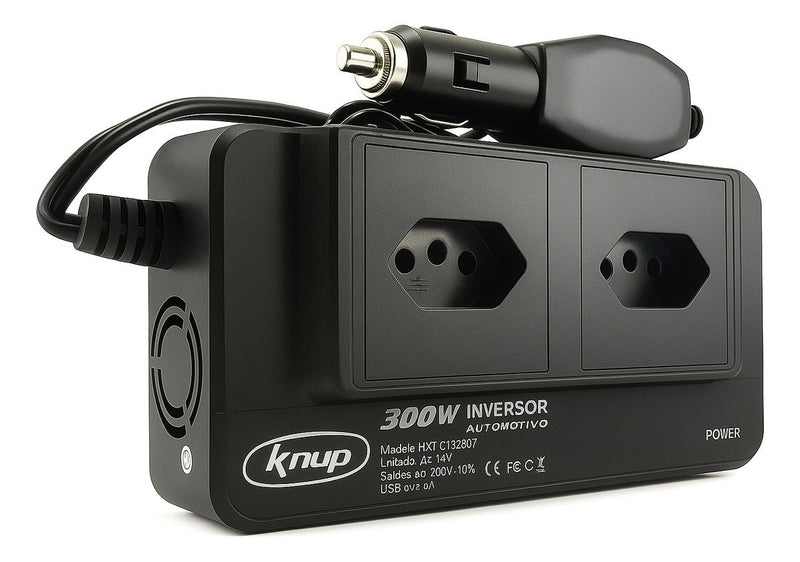 Inversor de Tensão 12v para 220v 300w Usb Automotivo Veiculo Starlink Notebook Conversor de Tensão 12v para 220v Starlink