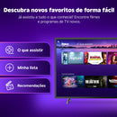 Roku Streaming Stick TVBox Aparelho Transforma TV em Smart Conversor Smart TV Controle Voz Wi-Fi Longo Alcance | Original NF-e | Com Apps e Canais Ao Vivo Grátis Sistema Rápido
