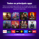 Roku Streaming Stick TVBox Aparelho Transforma TV em Smart Conversor Smart TV Controle Voz Wi-Fi Longo Alcance | Original NF-e | Com Apps e Canais Ao Vivo Grátis Sistema Rápido