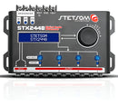Processador de Áudio Digital Equalizador CROSSOVER Automotivo Stetsom 2 Entradas 4 Saidas STX2448 Mesa Regulagem Alta Precisão Frequência Controle Automação Profissional Projetos SOM Áudio Carro