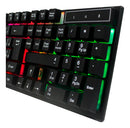 Kit Gamer Teclado Semimecanico Mouse Iluminado Mousepad Rgb