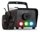 Maquina De Fumaça Dmx Bx-750 3 Leds Rgb 2 Controles + Fluido