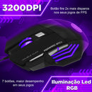 Kit Gamer Teclado Semimecanico Mouse Iluminado Mousepad Rgb