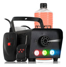Maquina De Fumaça Dmx Bx-750 3 Leds Rgb 2 Controles + Fluido